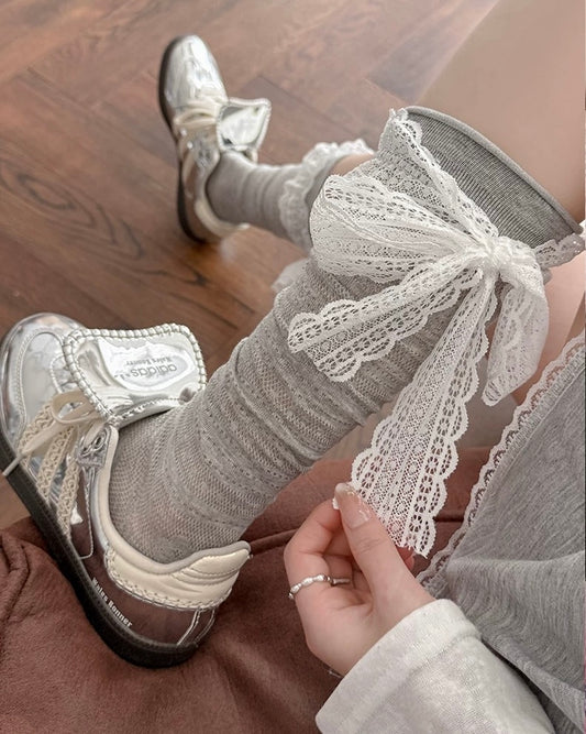 ribbon point girly socks RI1498