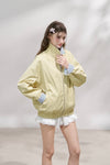 reversible casual mood yellow jacket RI1374