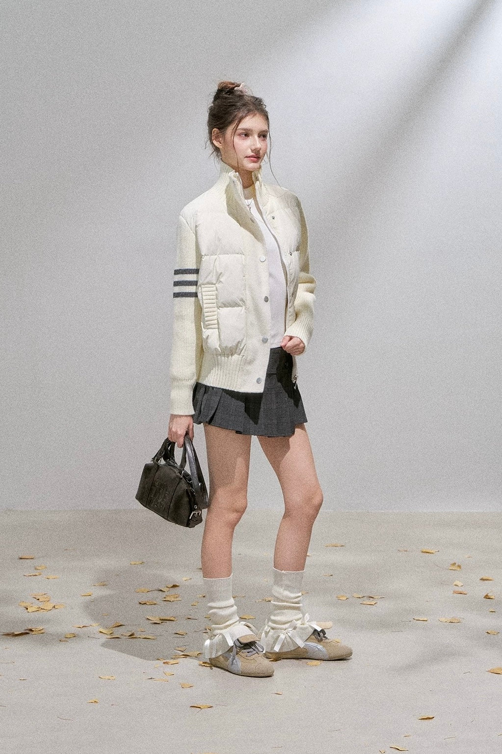 line sleeve Knit jacket RI1365