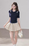 line casual navy tops RI1429
