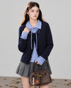 frill mood blue tops &skirt RI1505