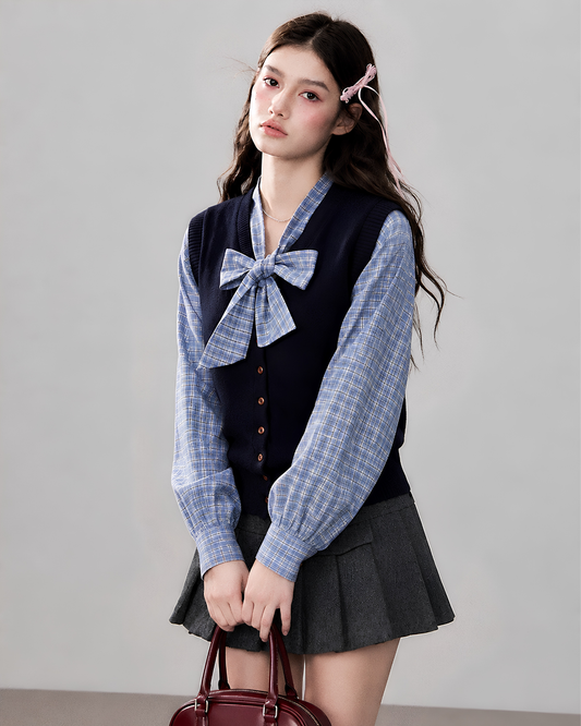 check line vest mood tops RI1511