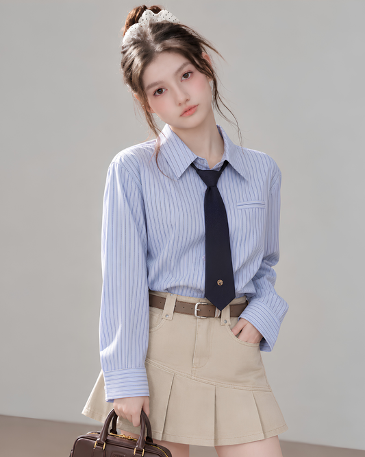 stripe casual mood shirt RI1558