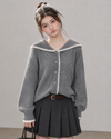 ribbon point frill Knit RI1549