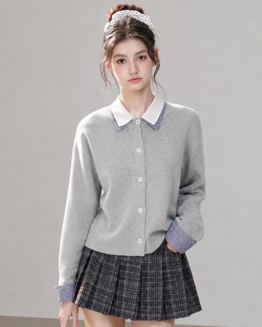 check curler casual tops RI1550