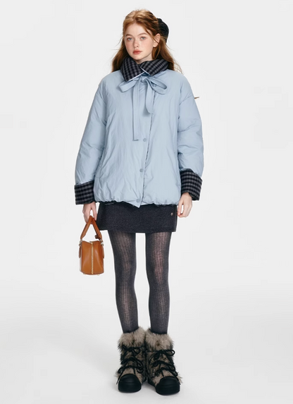 【 COMEBACK】reversible Blue new down jacket RI1030