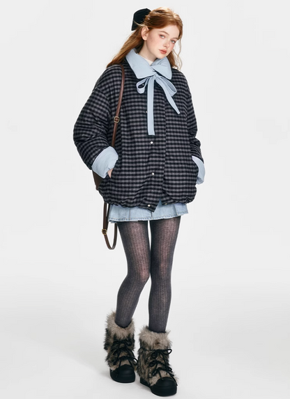 【 COMEBACK】reversible Blue new down jacket RI1030