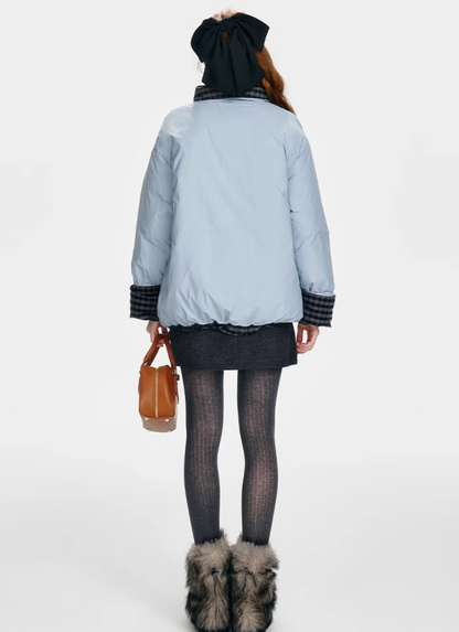 【 COMEBACK】reversible Blue new down jacket RI1030