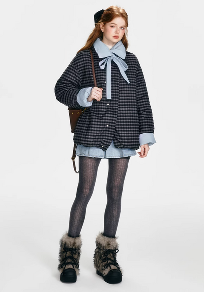 【 COMEBACK】reversible Blue new down jacket RI1030
