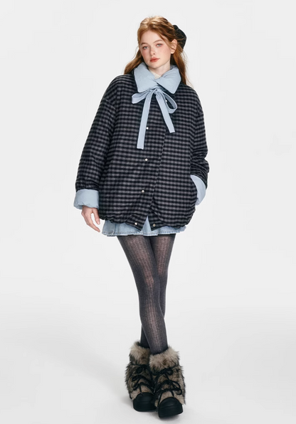 【 COMEBACK】reversible Blue new down jacket RI1030