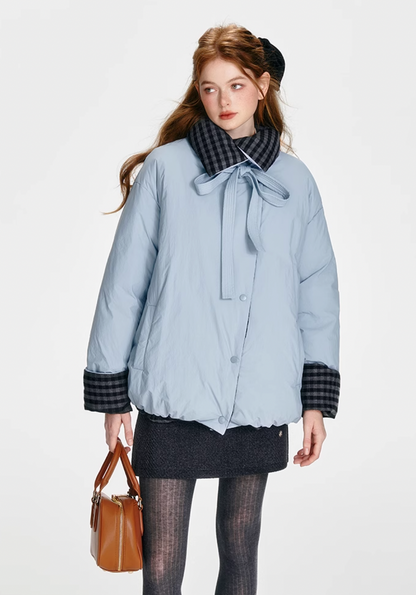 【 COMEBACK】reversible Blue new down jacket RI1030