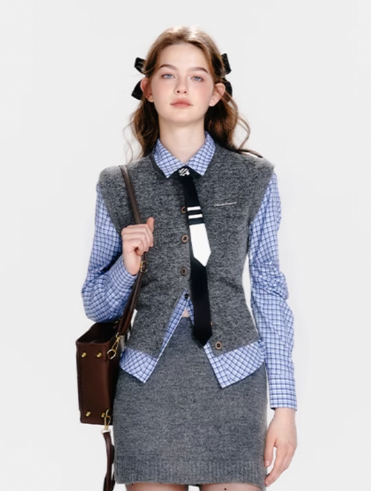 gray high end vest RI1037