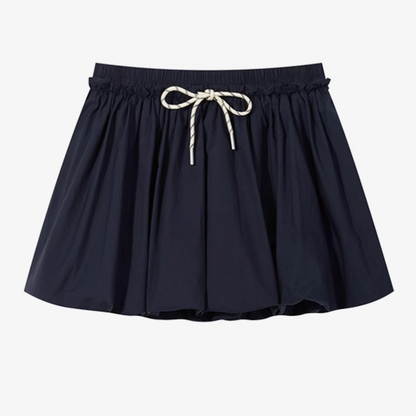 balloon navy skirt RI1127