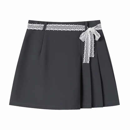lace point cut gyra skirt RI1161