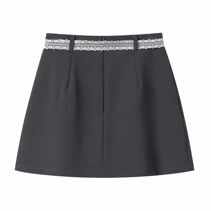 lace point cut gyra skirt RI1161