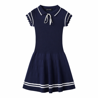line ribbon girly blue one-piece RI1199