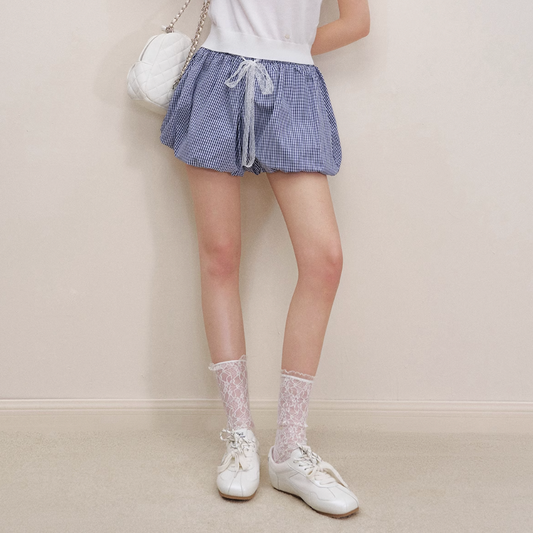 check balloon style skirt RI1251