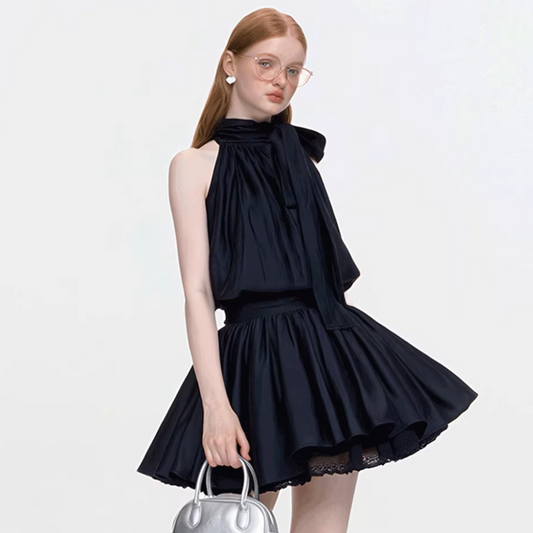 high-end cool navy one-piece RI1268