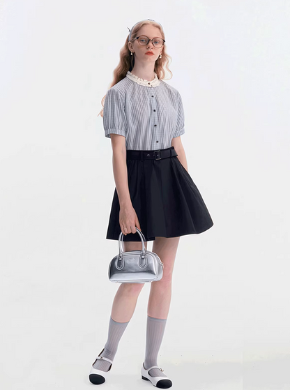 light check girly tops RI1272