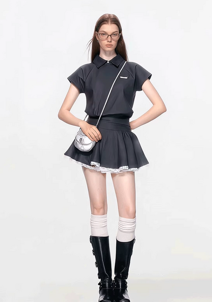 stylish black one-piece RI1285