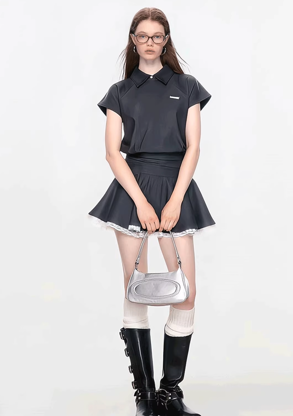 stylish black one-piece RI1285