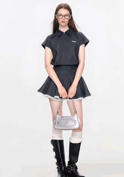 stylish black one-piece RI1285