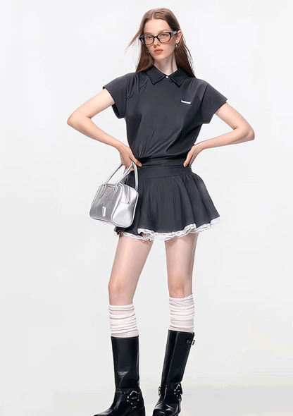 stylish black one-piece RI1285