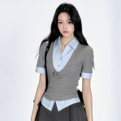 docking trend gray tops RI1288