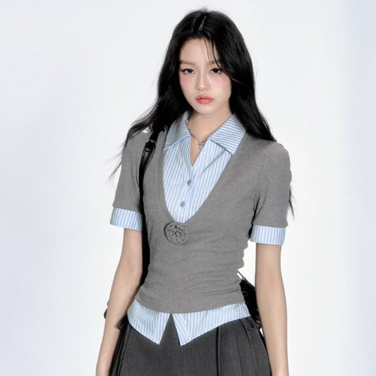 docking trend gray tops RI1288