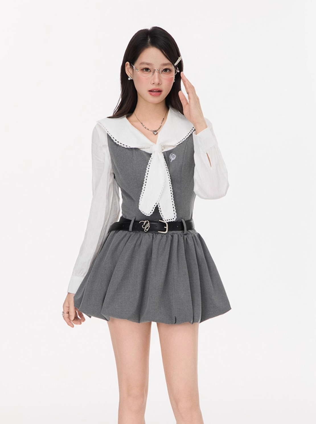 balloon gray mood one-piece RI1294