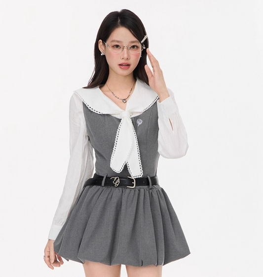 balloon gray mood one-piece RI1294