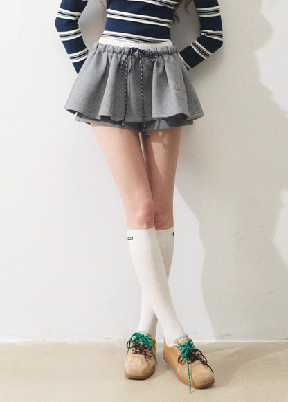 sweat gray line skirt RI1299