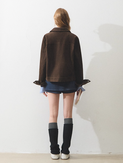 brown rétro jacket RI1307