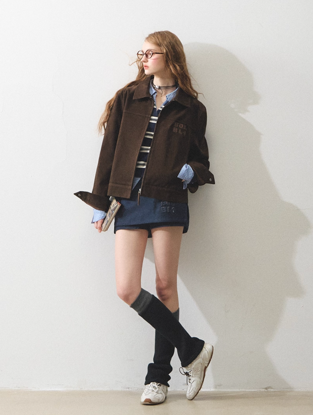 brown rétro jacket RI1307