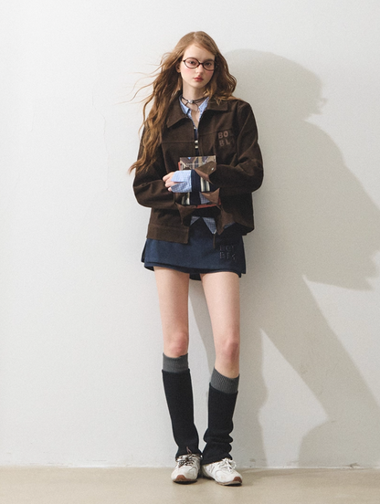 brown rétro jacket RI1307