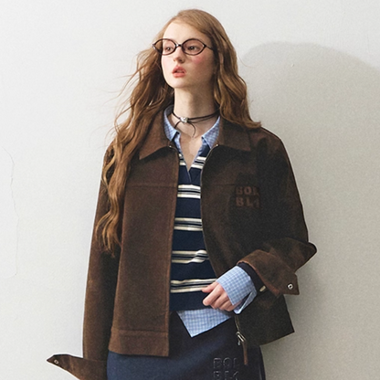 brown rétro jacket RI1307