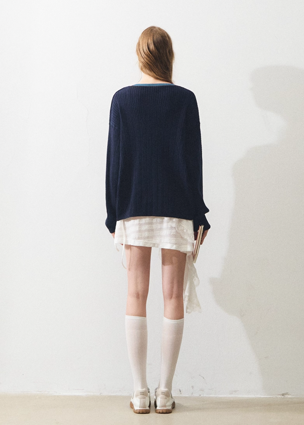 navy cut tops RI1344