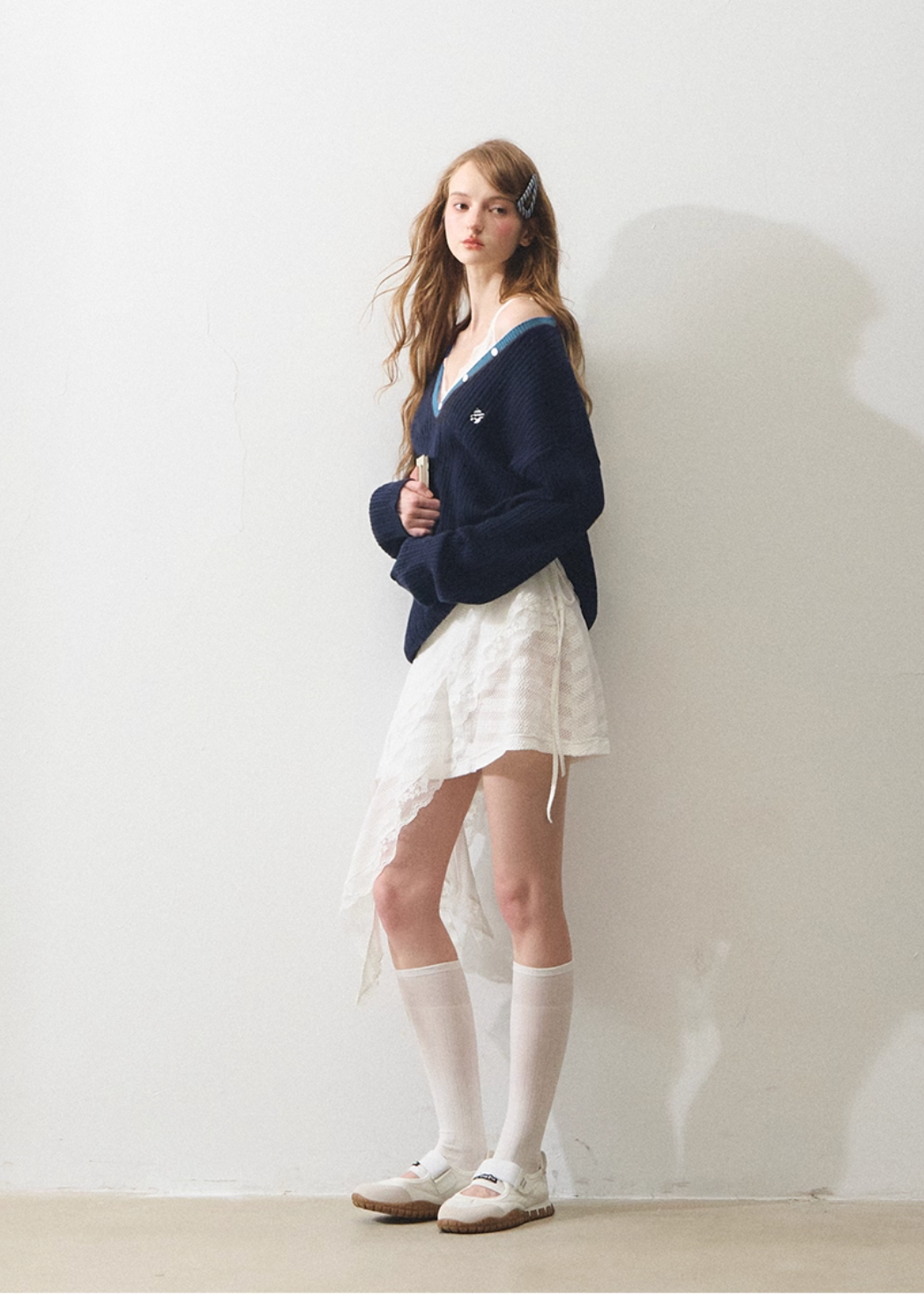 navy cut tops RI1344