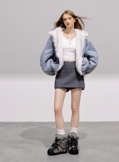 many style gray skirt RI1352