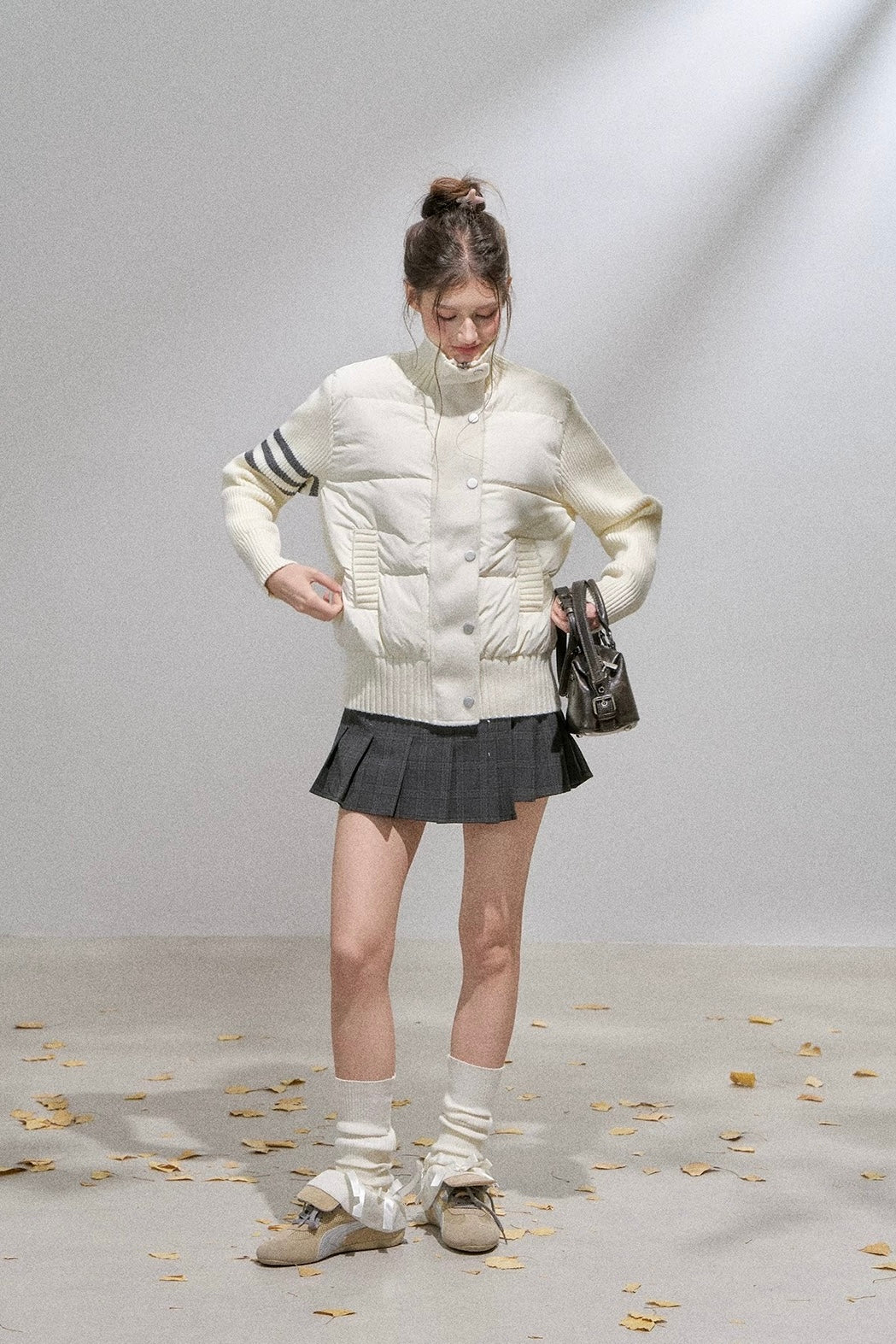 line sleeve Knit jacket RI1365