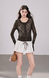 cross mood brown Knit RI1481
