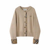 check mood beige tops &skirt RI1502
