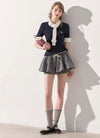 curler design rose tops & skirt RI1454