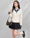 denim point white Knit RI1541