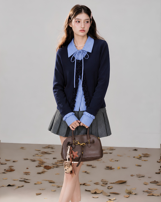 frill mood blue tops &skirt RI1505