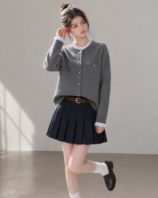 blue frill point tops RI1516