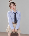 stripe casual mood shirt RI1558