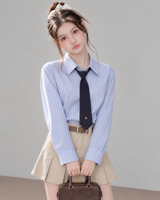 stripe casual mood shirt RI1558