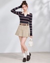 border casual navy tops RI1561