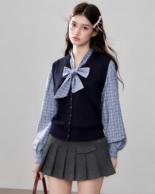 check line vest mood tops RI1511
